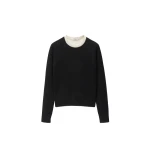 Versace Crewneck Wool and Cashmere Sweater in Black | Sweaters | Coveti