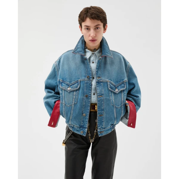 Versace Denim Blouson in Blue, Ref. 1023603, view 2 | Denim