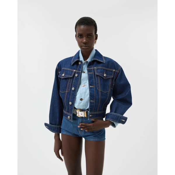Versace Denim Blouson in Blue, Ref. 1025658, view 2 | Denim