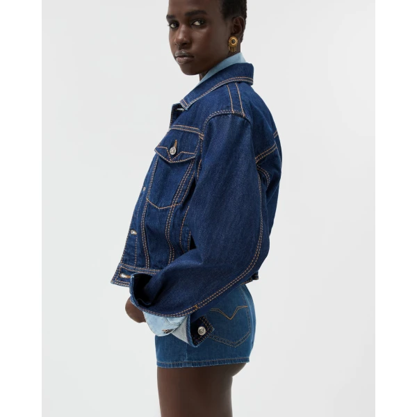 Versace Denim Blouson in Blue, Ref. 1025658, view 4 | Denim