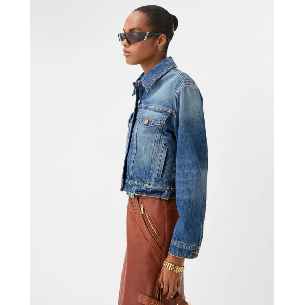 Versace Denim Blouson in Blue, Ref. 1026810, view 4 | Denim