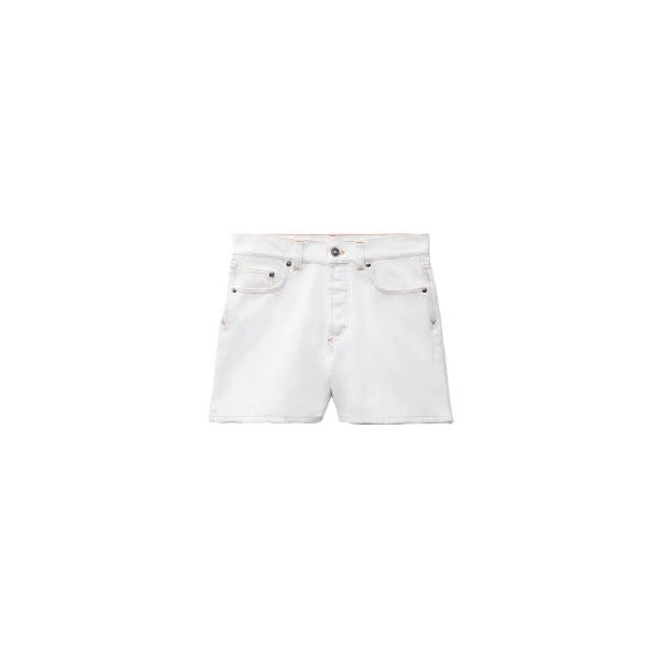 Denim Shorts in White