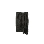 Versace Draped Envers-Satin Midi Skirt in Black | Midi Skirts | Coveti