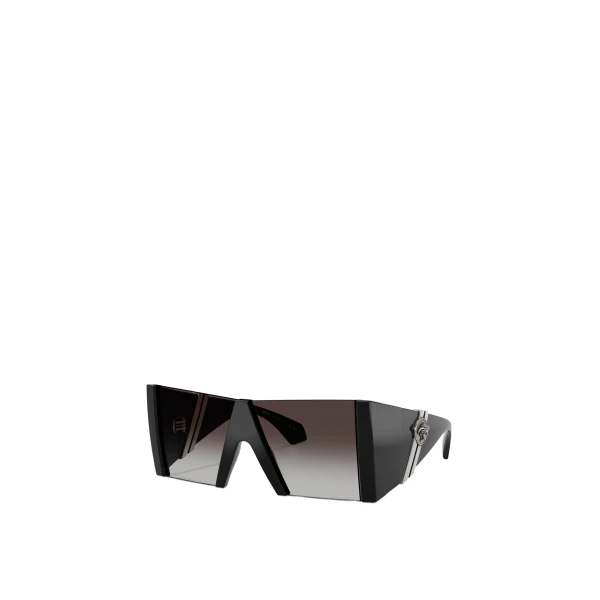 Versace Edge Mask Sunglasses in Black | Sunglasses | Coveti