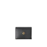 Versace Emblème Leather Wallet in Black, 11 cm | Wallets & Purses | Coveti