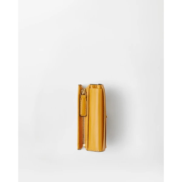 Versace Emblème Leather Wallet in Yellow, view 3 | Wallets & Purses