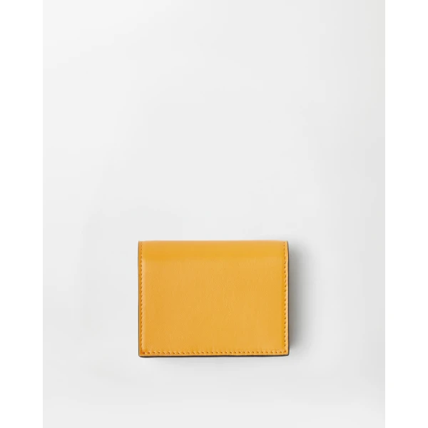 Versace Emblème Leather Wallet in Yellow, view 4 | Wallets & Purses