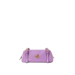 Versace Emblème Nappa Bowling Bag in Lilac | Shoulder & Crossbody Bags | Coveti