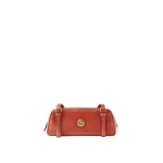 Versace Emblème Nappa Bowling Bag in Orange | Shoulder & Crossbody Bags | Coveti