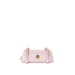 Versace Emblème Nappa Bowling Bag in Pink | Shoulder & Crossbody Bags | Coveti