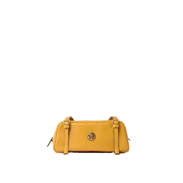 Emblème Nappa Bowling Bag in Yellow