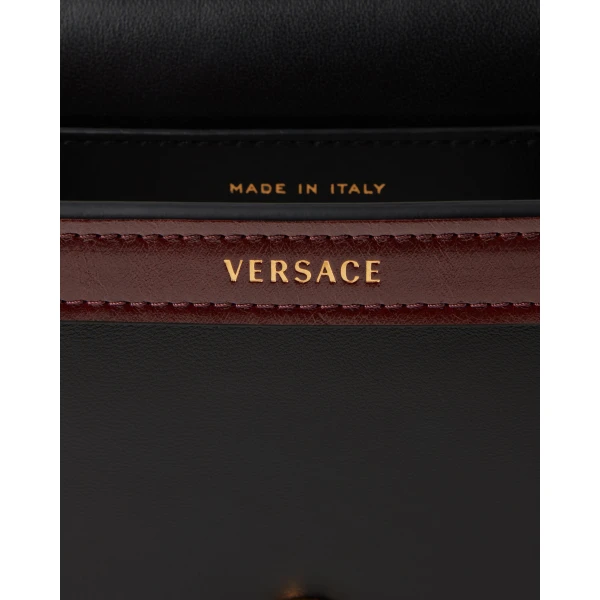 Versace Emblème Nappa Mini Bag in Black, view 6 | Mini Bags
