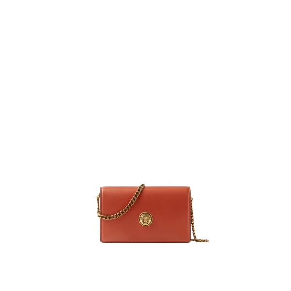Emblème Nappa Mini Bag in Orange