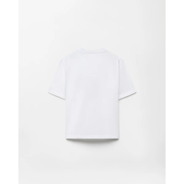 Versace Embroidered Cotton-Jersey T-Shirt in White, Ref. 1026220, view 3 | T-shirts