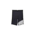 Versace Embroidered-Logo Bicycle Shorts in Black and Grey | Shorts | Coveti