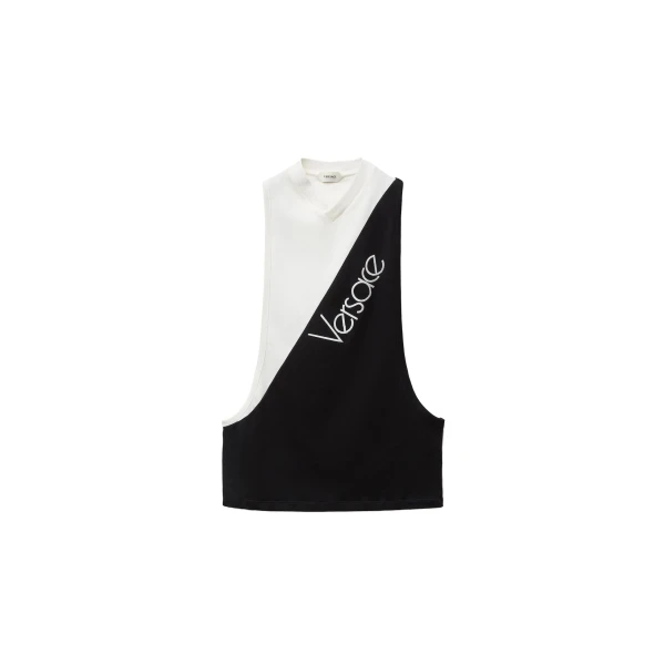 Embroidered-Logo Cotton-Jersey Tank Top in White
