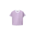 Versace Embroidered-Logo Stretch Cotton-Jersey T-Shirt in Lilac | T-shirts | Coveti
