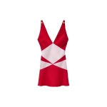 Versace Envers-Satin Mini Dress in Red | Mini Dresses | Coveti