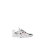 Versace Galaxia Metallic Sneakers in White and Pink | Sneakers | Coveti