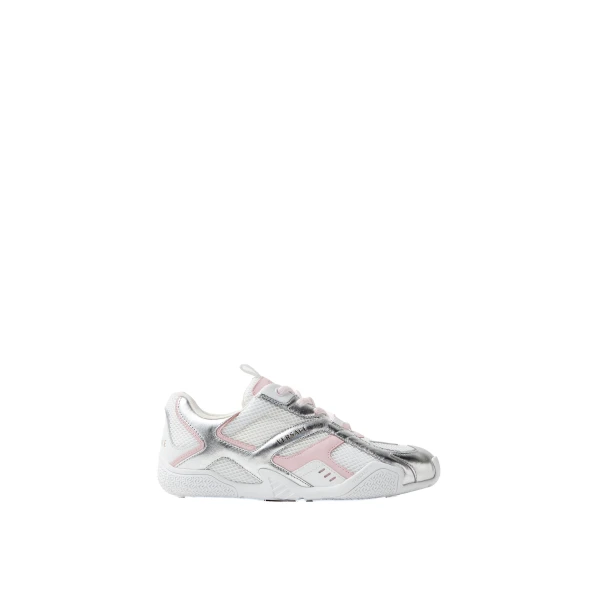Galaxia Metallic Sneakers in White and Pink
