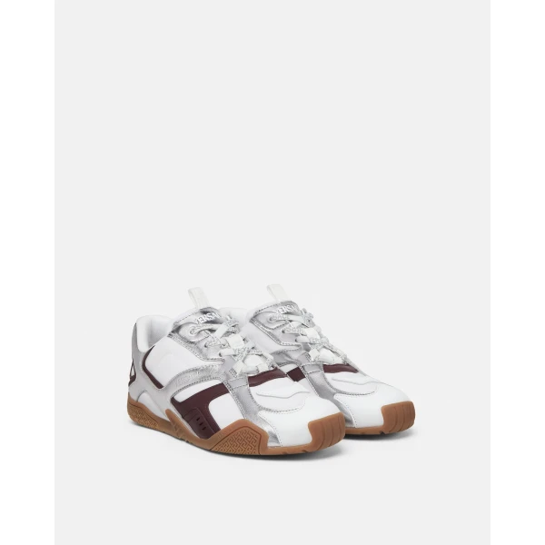 Versace Galaxia Sneakers in White and Silver, view 2 | Sneakers