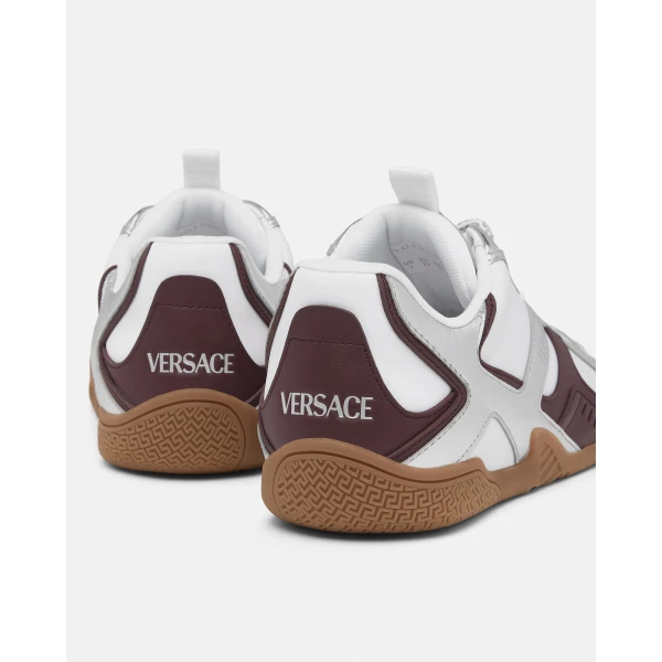 Versace Galaxia Sneakers in White and Silver, view 5 | Sneakers