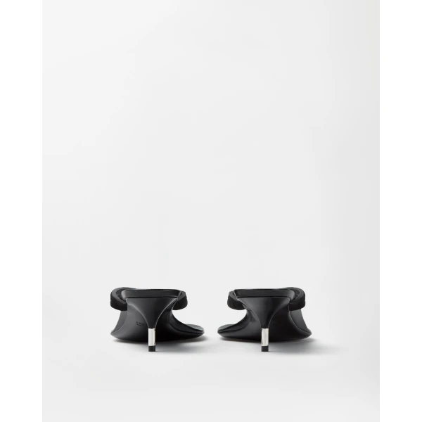 Versace Gavriel Suede Thong Sandals 50 mm in Black, view 4 | Flip Flops & Slides