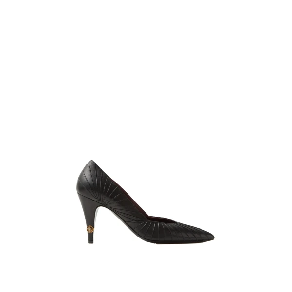 Gianni Leather Pumps 90 mm in Black
