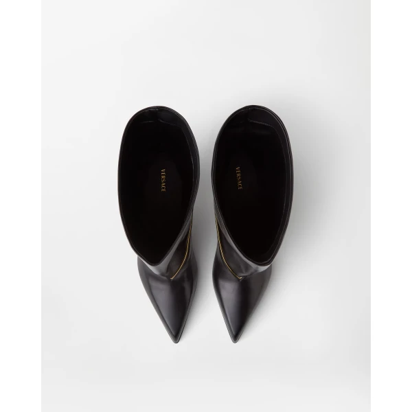 Versace Gianni Nappa Ankle Boots 55 mm in Black, view 2 | Boots