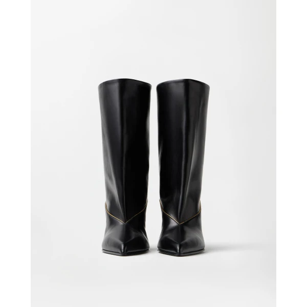 Versace Gianni Nappa Ankle Boots 55 mm in Black, view 3 | Boots