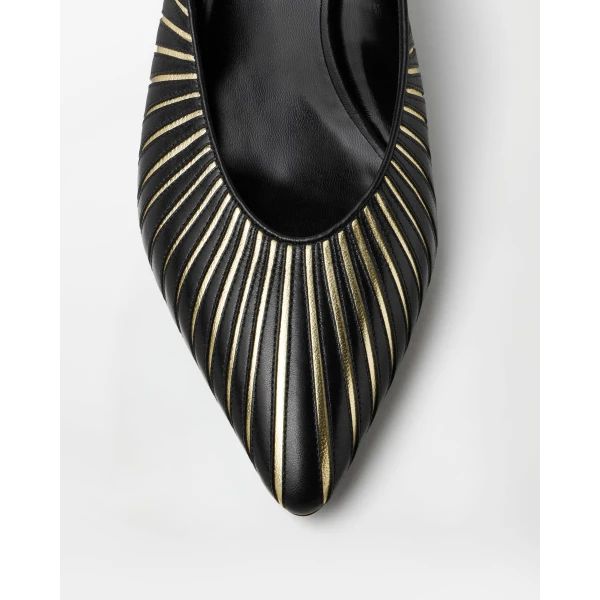 Versace Gianni Nappa Mules 55 mm in Black, view 6 | Mules