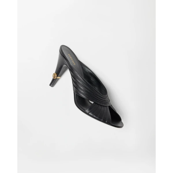 Versace Gianni Nappa Mules 90 mm in Black, view 4 | Mules
