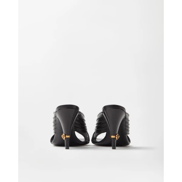 Versace Gianni Nappa Mules 90 mm in Black, view 6 | Mules