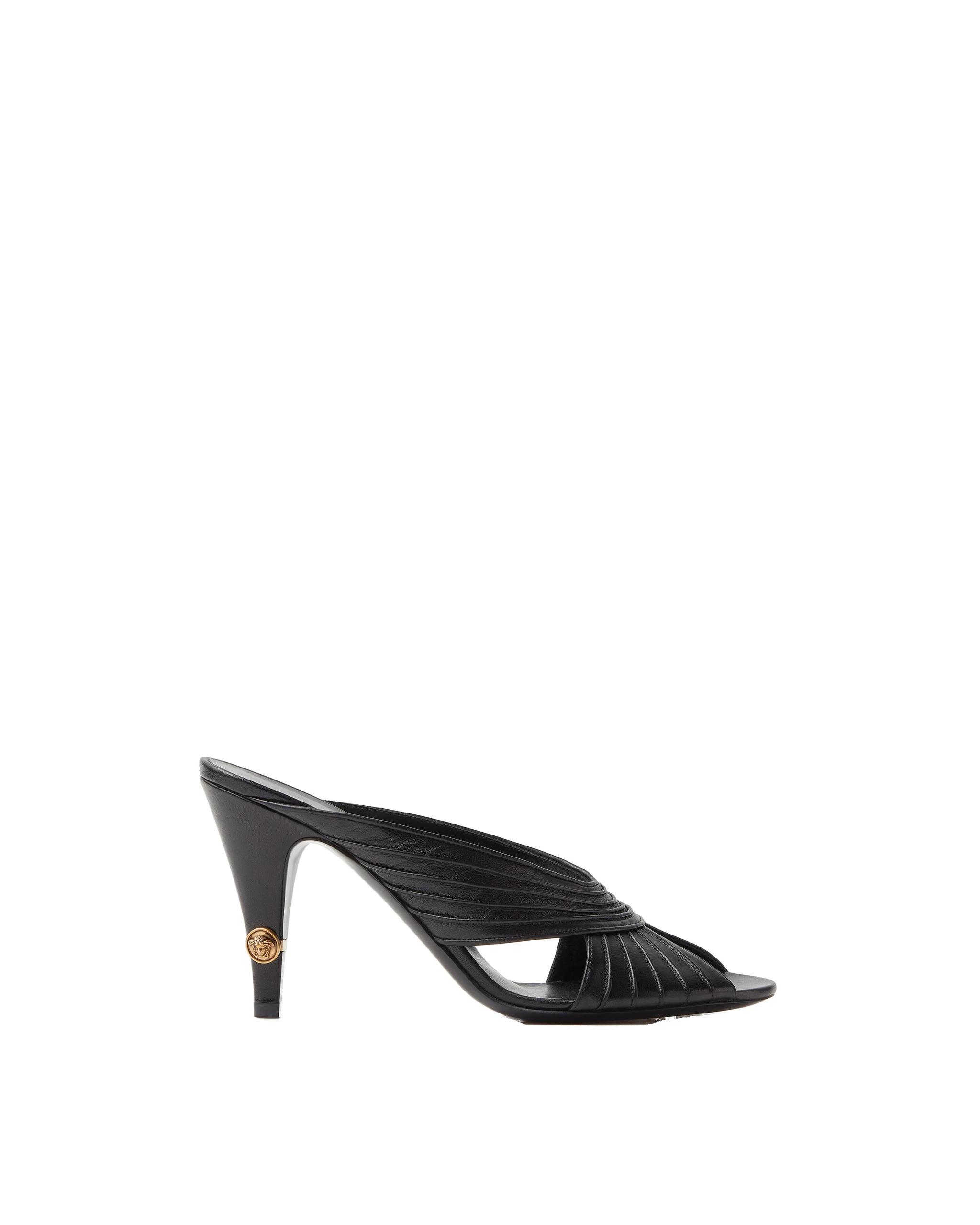 Versace Gianni Nappa Mules 90 mm in Black Versace Gianni Nappa Mules 90 mm in Black | Mules | Coveti