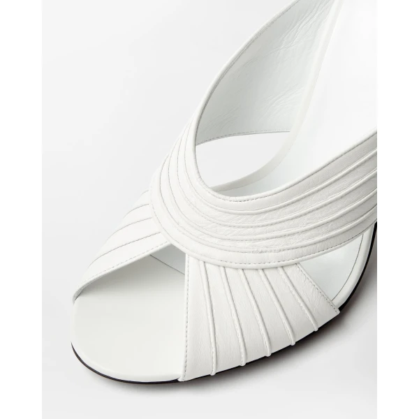 Versace Gianni Nappa Mules 90 mm in White, view 5 | Mules