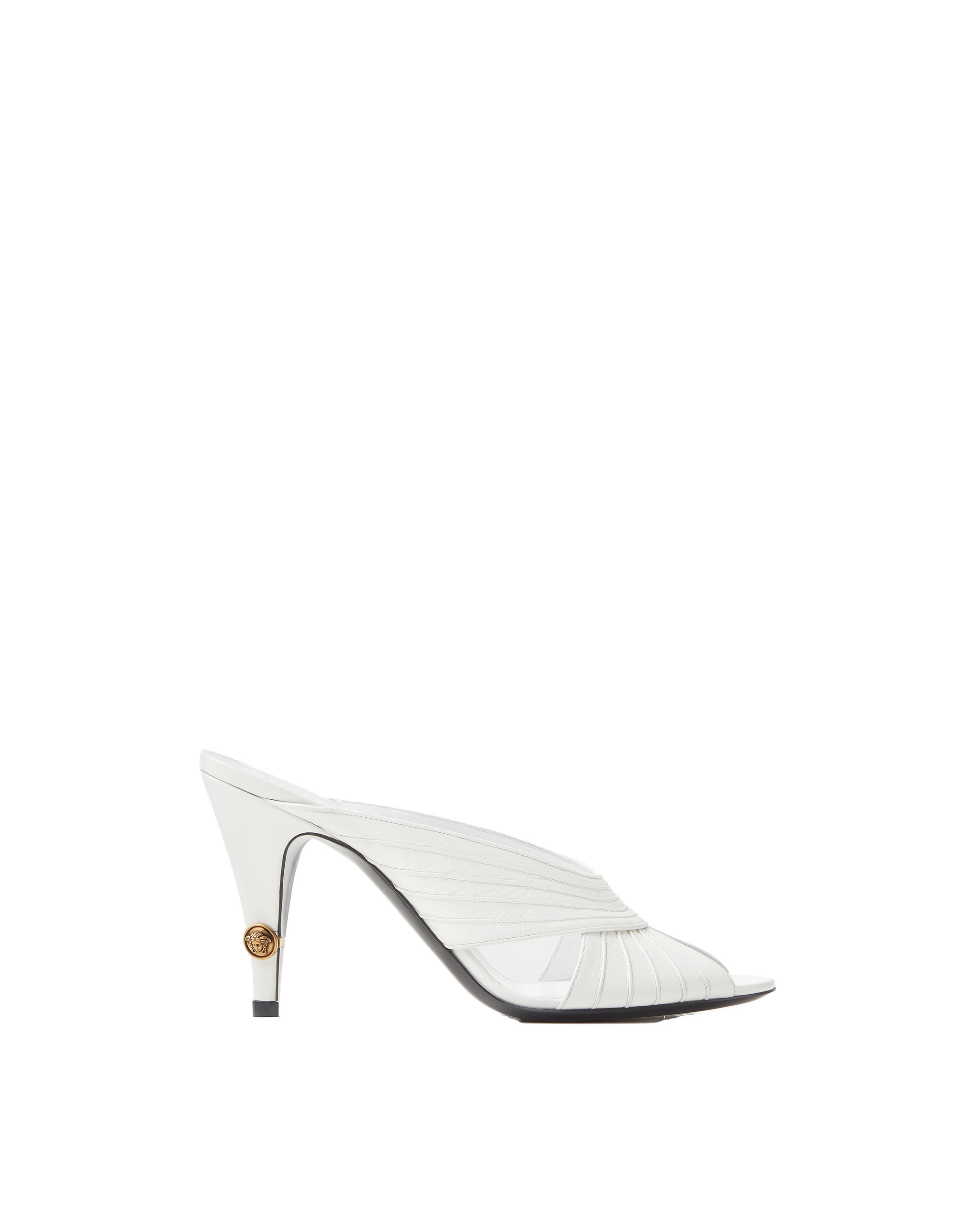 Versace Gianni Nappa Mules 90 mm in White Versace Gianni Nappa Mules 90 mm in White | Mules | Coveti