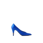 Versace Gianni Satin Pumps 90 mm in Blue | Heels | Coveti