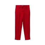 Versace Grain de Poudre Wool Pants in Burgundy | Tailored pants | Coveti