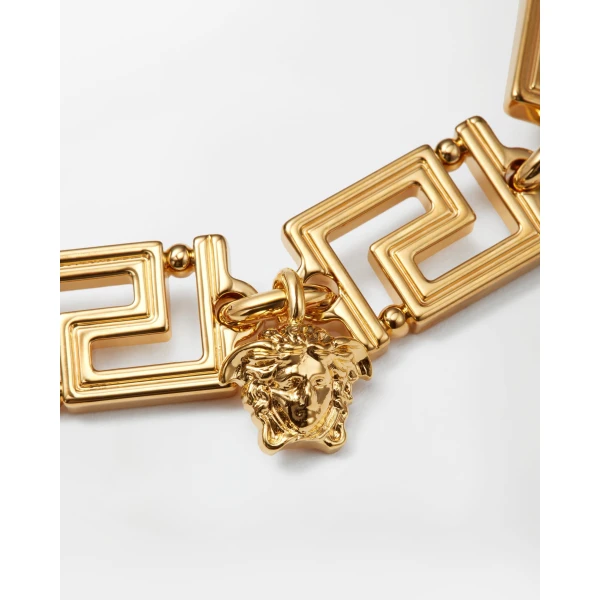 Versace Greca Bracelet in Light Gold, view 4 | Bracelets
