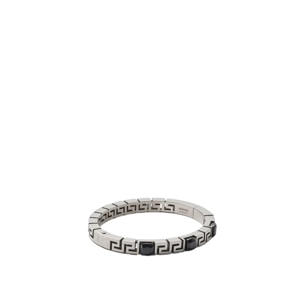 Versace Greca Bracelet in Silver | Bracelets | Coveti