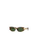 Versace Greca Cat-Eye Sunglasses in Havana and Gold | Sunglasses | Coveti