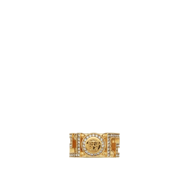 Greca Crystal Ring in Gold Crystal