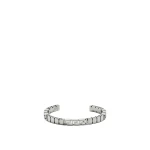 Versace Greca Cuff Bracelet in Silver | Cuffs | Coveti