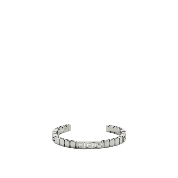 Greca Cuff Bracelet in Silver