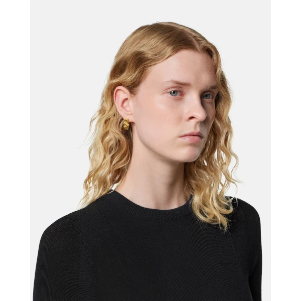 Versace Greca Earring in Light Gold, view 3 | Earrings