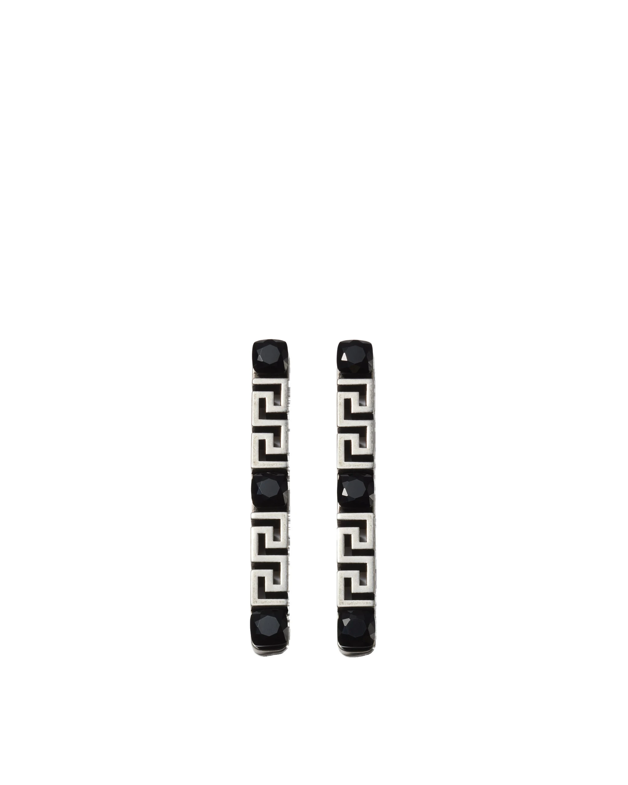 Versace Greca Earrings in Silver Brass Versace Greca Earrings in Silver Brass | Earrings | Coveti