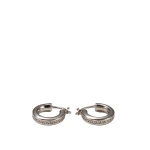 Versace Greca Earrings in Silver Metal | Earrings | Coveti