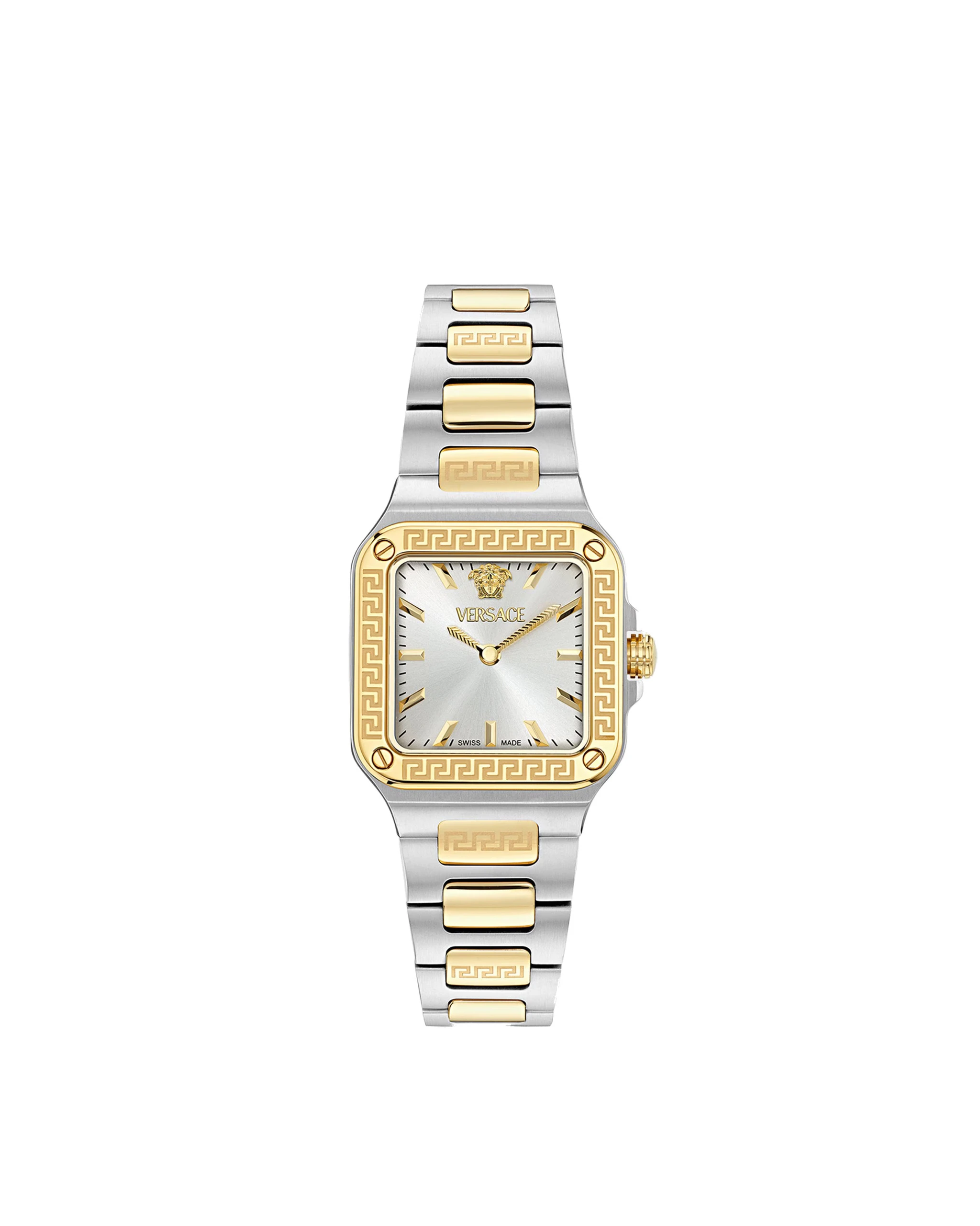 Versace Greca Edge Watch in Gold and Silver, Ref. PVE5G002 Versace Greca Edge Watch in Gold and Silver, Ref. PVE5G002 | Watches | Coveti