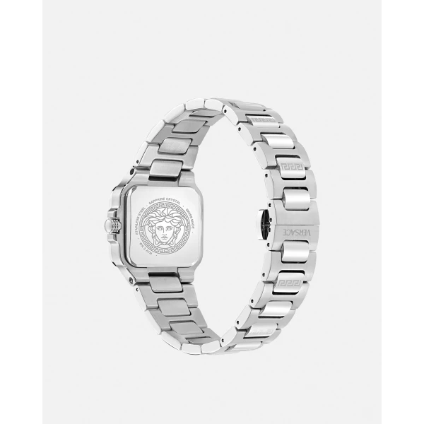Versace Greca Edge Watch in Silver, view 2 | Watches