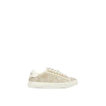 Versace Greca Jacquard Canvas Sneakers in Beige and Print | Sneakers | Coveti